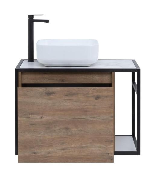 Тумба под раковину Aquanet Nova Lite Loft 75 L дуб рустикальный