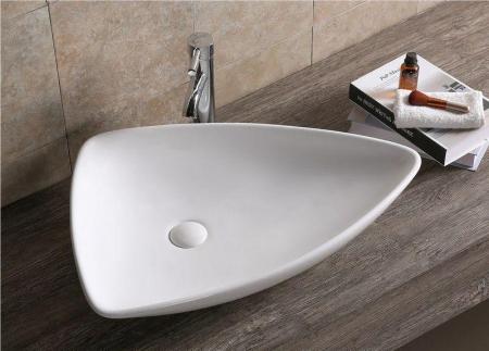 Раковина Cerutti SPA CR7014 накладная, белая, асимметричная 690х370х130