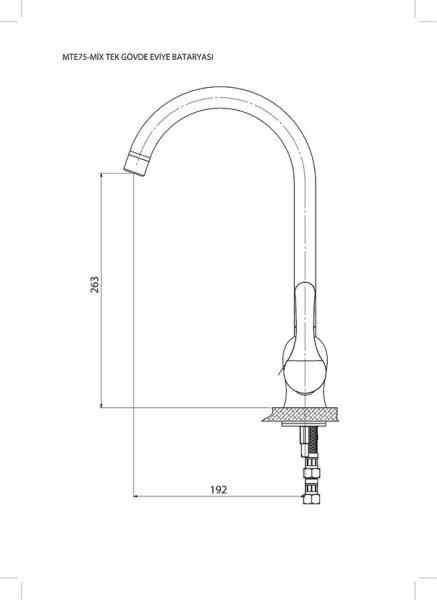 Смеситель для кухни GPD FELIS MTE75 хром