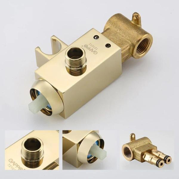 Гигиенический душ Gappo G7207-3 золото встроенный