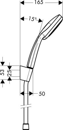 Hansgrohe Croma 27592000 Душевой набор Vario Porter S 1,25 м