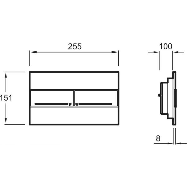 Панель смыва Jacob Delafon E4316-00 белая