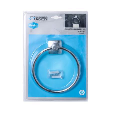 Кольцо для полотенец FIXSEN KVADRO FX-61311, хром