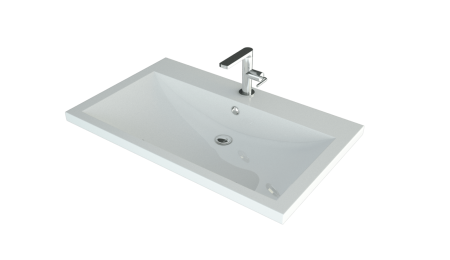 Раковина Madera Alice 750 литьевой мрамор