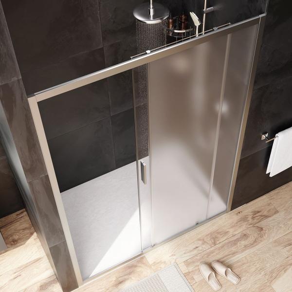 Дверь душевая в нишу AM.PM Gem W90G-140-1-195MM прозрачное, матовое; профиль хром матовый