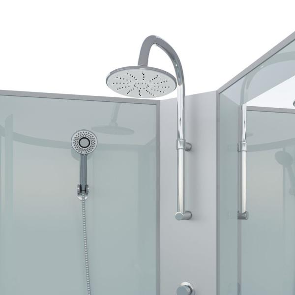 Душевая кабина Niagara NG-33084-14QBKTG 1000х800х2100-2400 средний поддон  26см стекло матовое