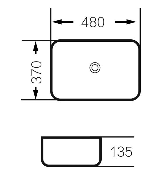Раковина Grossman GR-3016OLM (480*370*135) светло-зеленая матовая