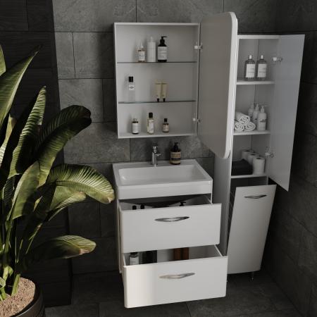 Зеркало Style Line-шкаф Каре 60*80 левое с подсветкой, сенсор на зеркале