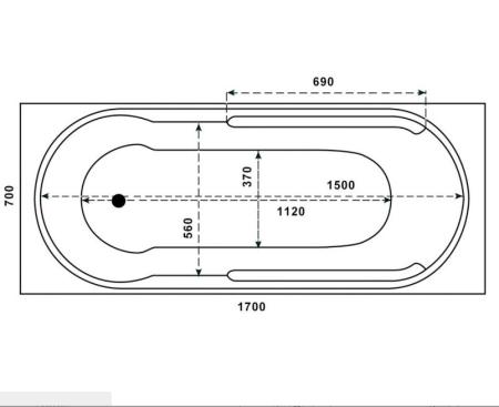 Акриловая ванна Relisan Прага 170x70 см