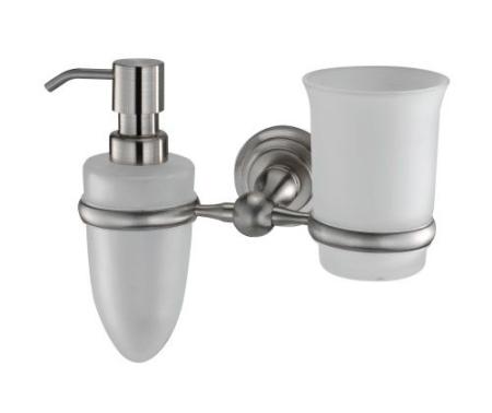 Дозатор WasserKraft Ammer K-7089 и стакан хром матовый