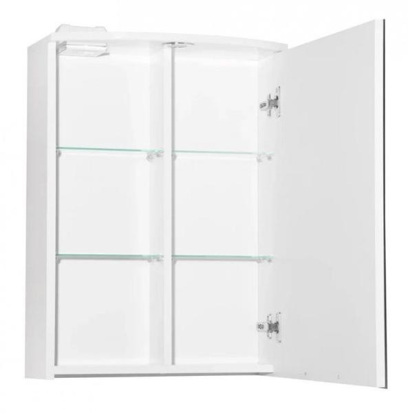 Зеркальный шкаф Style Line Elfante Жасмин 2 500/С, Люкс белый с подсветкой