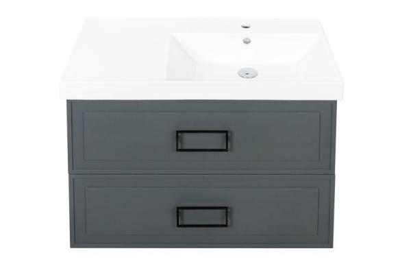 Тумба под раковину LA FENICE Cubo Grigio TWIN серый 90 FNC-01-CUB-G-90-2 серый матовый зелёный матовый