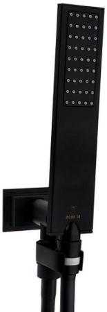 Душевая лейка Bossini Flat One B00270.073 черный матовый
