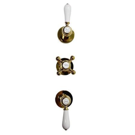 Встроенный Смеситель Magliezza BIANCO 50668-do на 2 режима золото