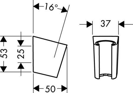 Держатель Hansgrohe 28331000 Porter'S