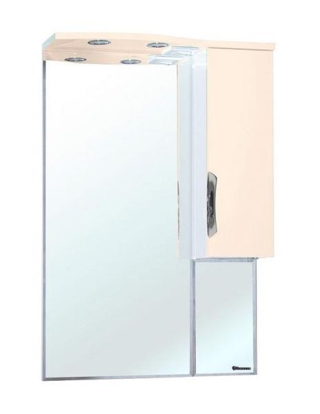 Зеркало-шкаф Bellezza Лагуна 65 L с подсветкой бежевый