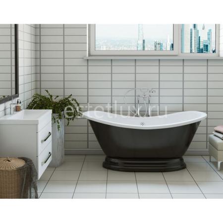 Ванна Эстет Бостон с литым подиумом 1800х740 иск. камень