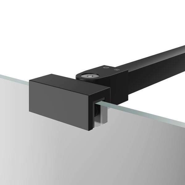 Фиксатор для шторки Kerama Marazzi VETRO ВЕТРО VE.FB250.BSD.BLK.M 25 см, матовый черный