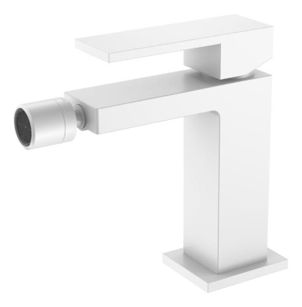 Смеситель для биде Boheme Qubic Matt White 476-MW