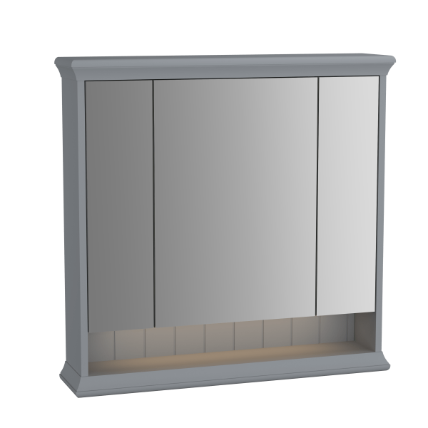 Зеркальный шкаф VitrA Valarte  62232 80 см матовый серый с подвесткой