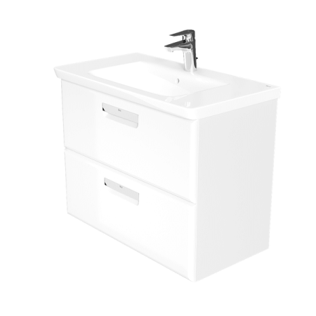 Roca The Gap Original Тумба подвесная 80x41x60см, с 2 ящиками, цвет: белый