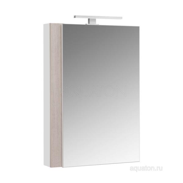 Зеркальный шкаф AQUATON Кантри 55 белый, дуб верона 1A257702AHB20