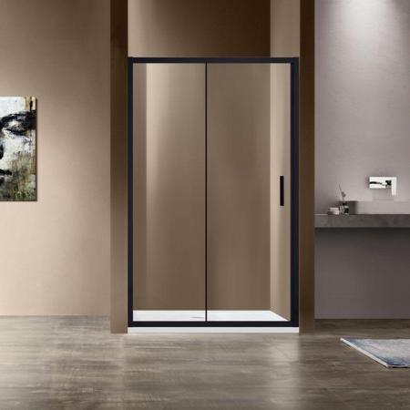 Душевая дверь Vincea Garda VDS-1G105CLB, 1050, черный, стекло прозрачное
