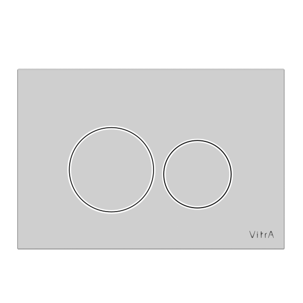 Кнопка смыва для инсталляции VitrA Origin  740-2480 глянцевая хром двойный смыв