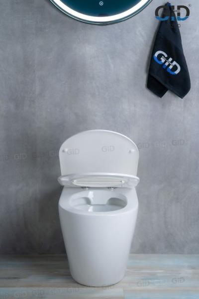 Унитаз Gid TRS-269 56 см приставной безободковый микролифт белый