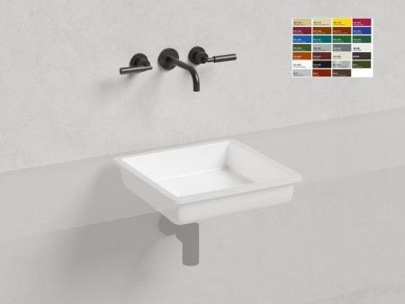 Раковина Salini MAREA 07 RAL S-Stone покраска RAL матовая 42x42 1802207MF встраиваемая