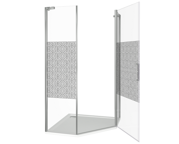 Душевой угол GOOD DOOR Fantasy PNT-100-F-CH 100x100 см