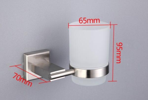 Стакан для зубных щеток Gappo G1706 с держателем. сатин