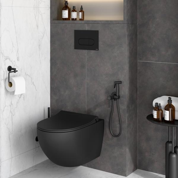 Гигенический душ VitrA A4375136EXP матовый черный латунь