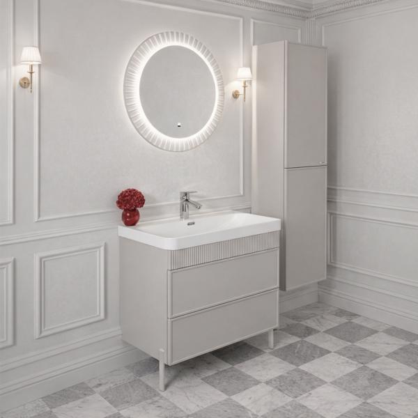 Комплект нерегулируемых мебельных ножек Comforty 00-00022122 2 штуки h=200мм цвет серый шёлк