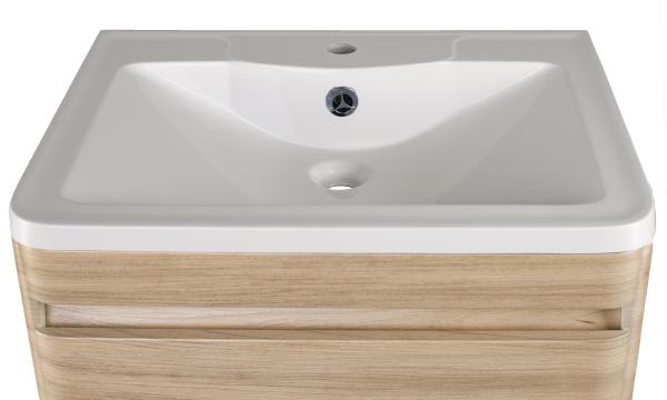 Тумба Style Line Elfante Атлантика 60 напольная, Люкс ясень перлламутр, PLUS