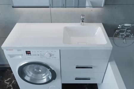 Раковина над стиральной машиной Madera Kamilla 120, правая