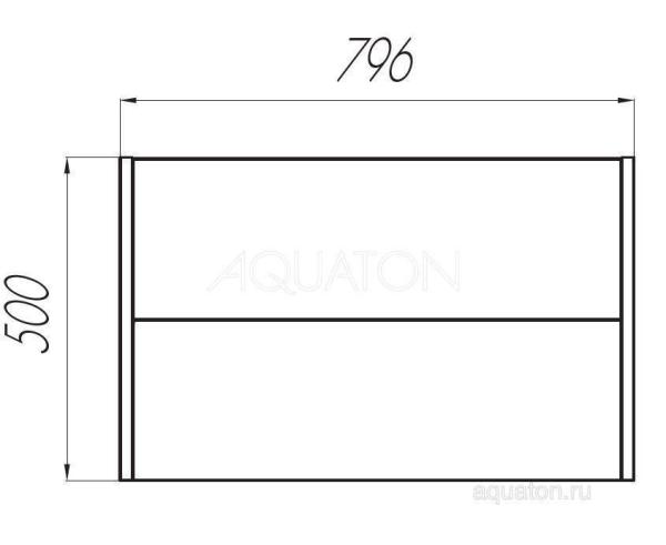 Тумба с раковиной Aquaton Брук 80 1A202001BCDF0 дуб феррара