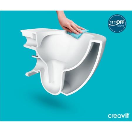 Унитаз CREAVIT FREE безободковый с биде. с смесителем FE322-34CB00E-0001 (сиденье отдельно)