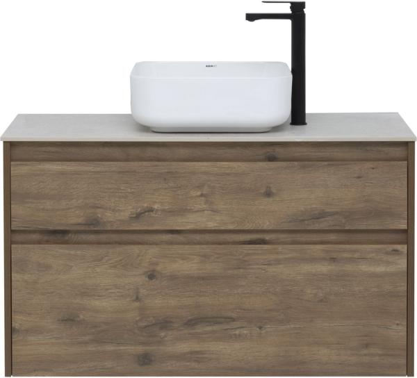 Тумба под раковину Aquanet Nova Lite 100 дуб рустикальный (2 ящика)