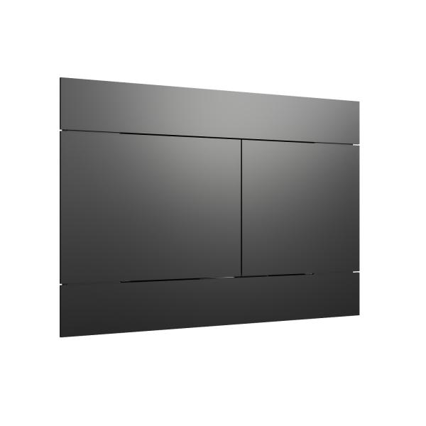 Кнопка смыва KNOTLOR DUET BIS108GM, вороненая сталь  (серия 1)