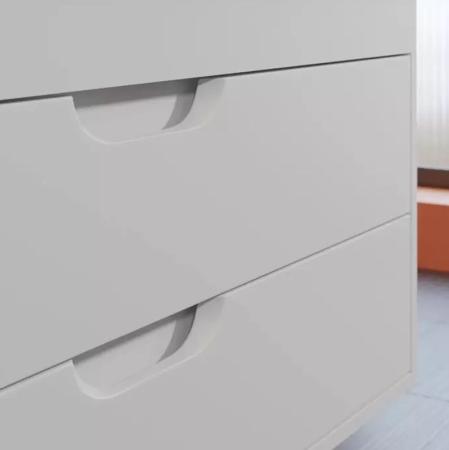 Тумба под раковину для ванной Uperwood Modul 100 см, подвесная, глянцевая, белая