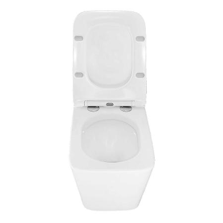 Унитаз импульсный Azario AZ-101C подвесной 360х590х380, квадратный, быстросъемное сиденье микролифт, монтажная рама в комплекте