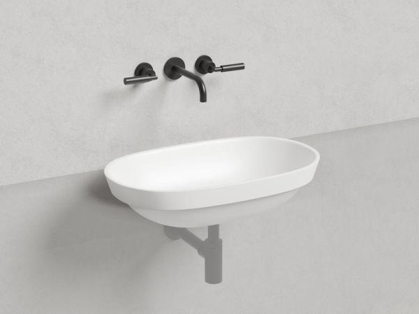 Раковина Salini MAREA 01 S-Stone матовая 65x39 1802201M полувстраиваемая