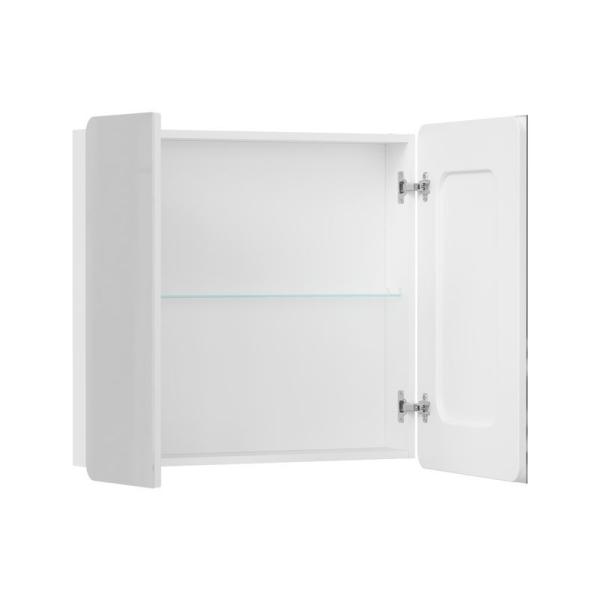 Шкаф зеркальный Volna 70 белый глянец