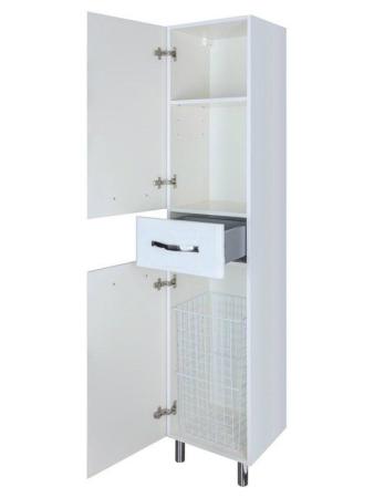 Пенал-35 Bellezza Анкона L с 1 ящ. c б/к белый Н