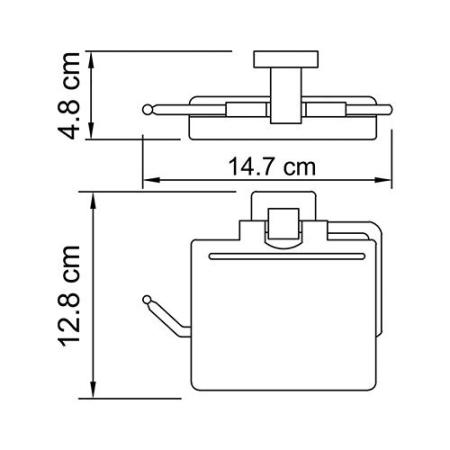 Держатель туалетной бумаги WasserKraft Lippe K-6525 хром