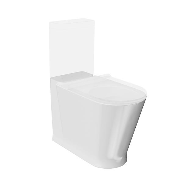 Унитаз Kerama Marazzi PLAZA MODERN ПЛАЗА МОДЕРН PLMR.wc.01 напольный безободковый, белый глянцевый