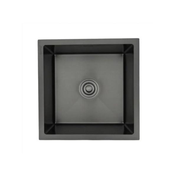 Кухонная мойка Gappo GS4444-6 440x440x215mm 0.8мм с коландером Черный