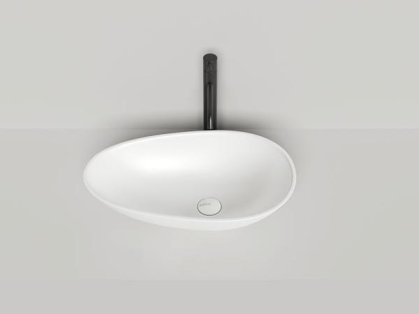 Раковина Salini PAOLA S-Stone матовая 58x35 1101201SM накладная