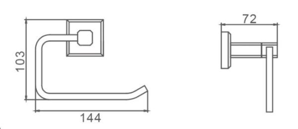 Бумагодержатель Gappo G3803-3